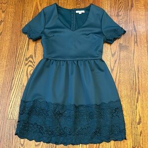 Crochet detailed dress